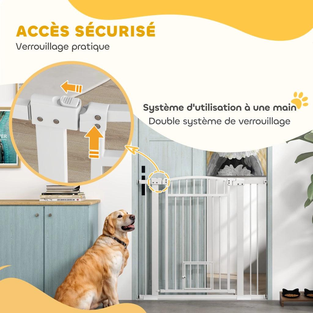 Barriera di sicurezza per cani ¨C Minimal ¨C Bianco 76-104 cm