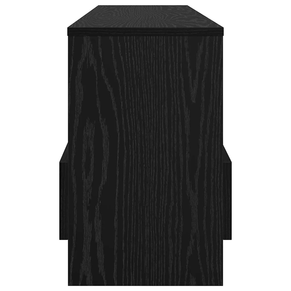 Scaffale per riviste Rovere Nero 102 x 30 x 45 cm 890961