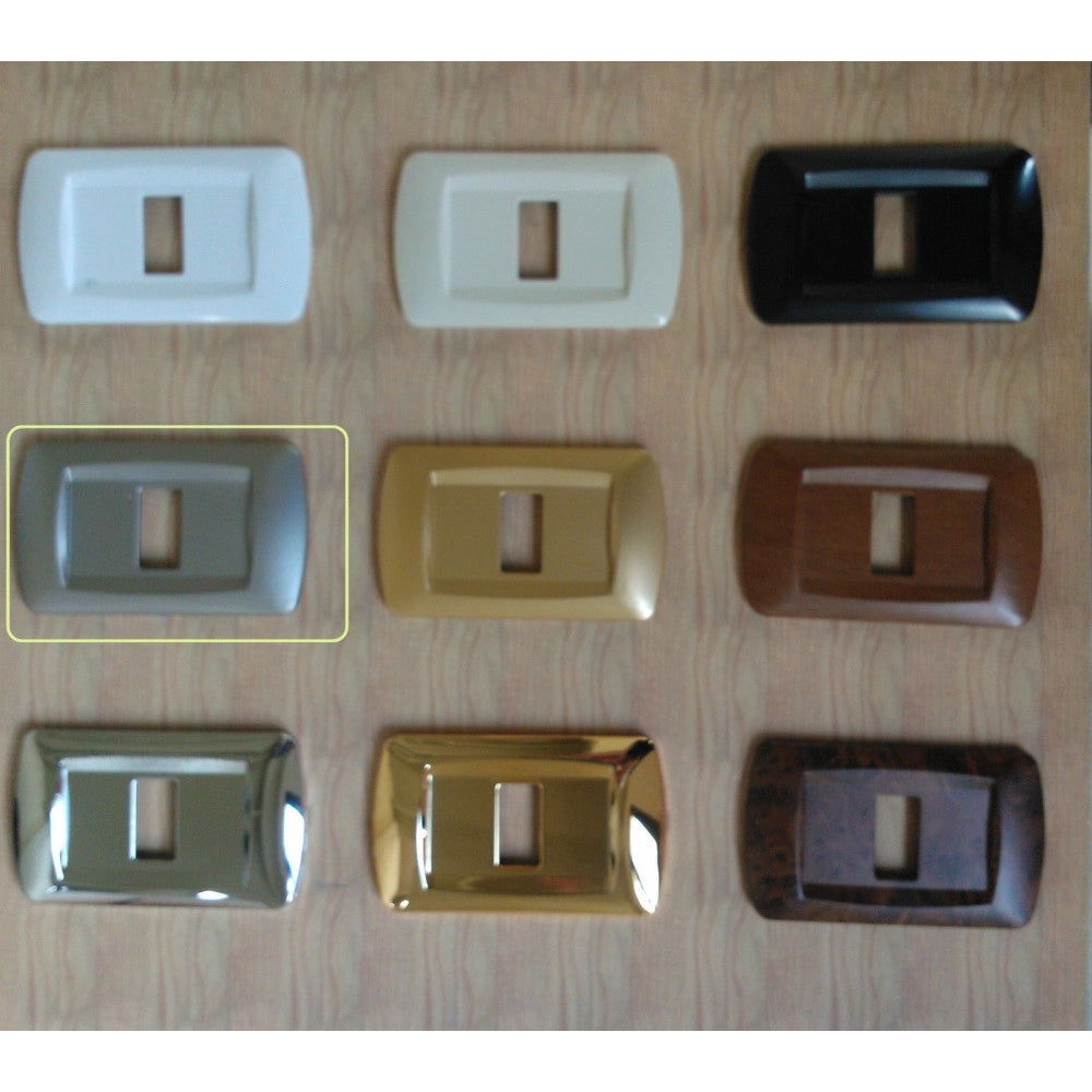 Trade Shop - Placchette Placche In Abs Serie Magic Bticino Compatibili Placca Copriprese Fori - Rame -3 Fori     -