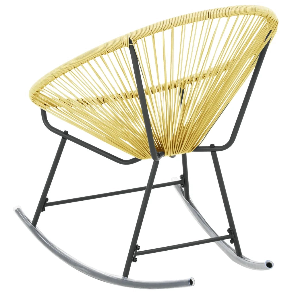 Sedia Acapulco per Giardino in Polyattan Beige 313140