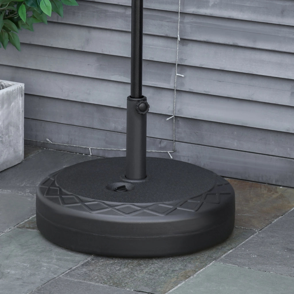 Base per Ombrellone in Plastica ¨C Minimal ¨C ?55cm, Nero