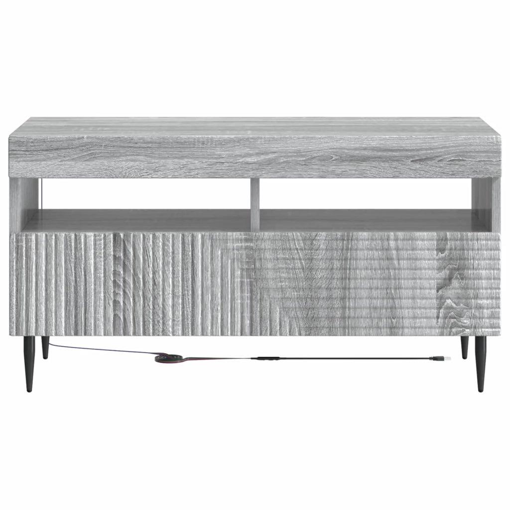 Mobile TV LED Sonoma grigio Legno ingegnerizzato 897001
