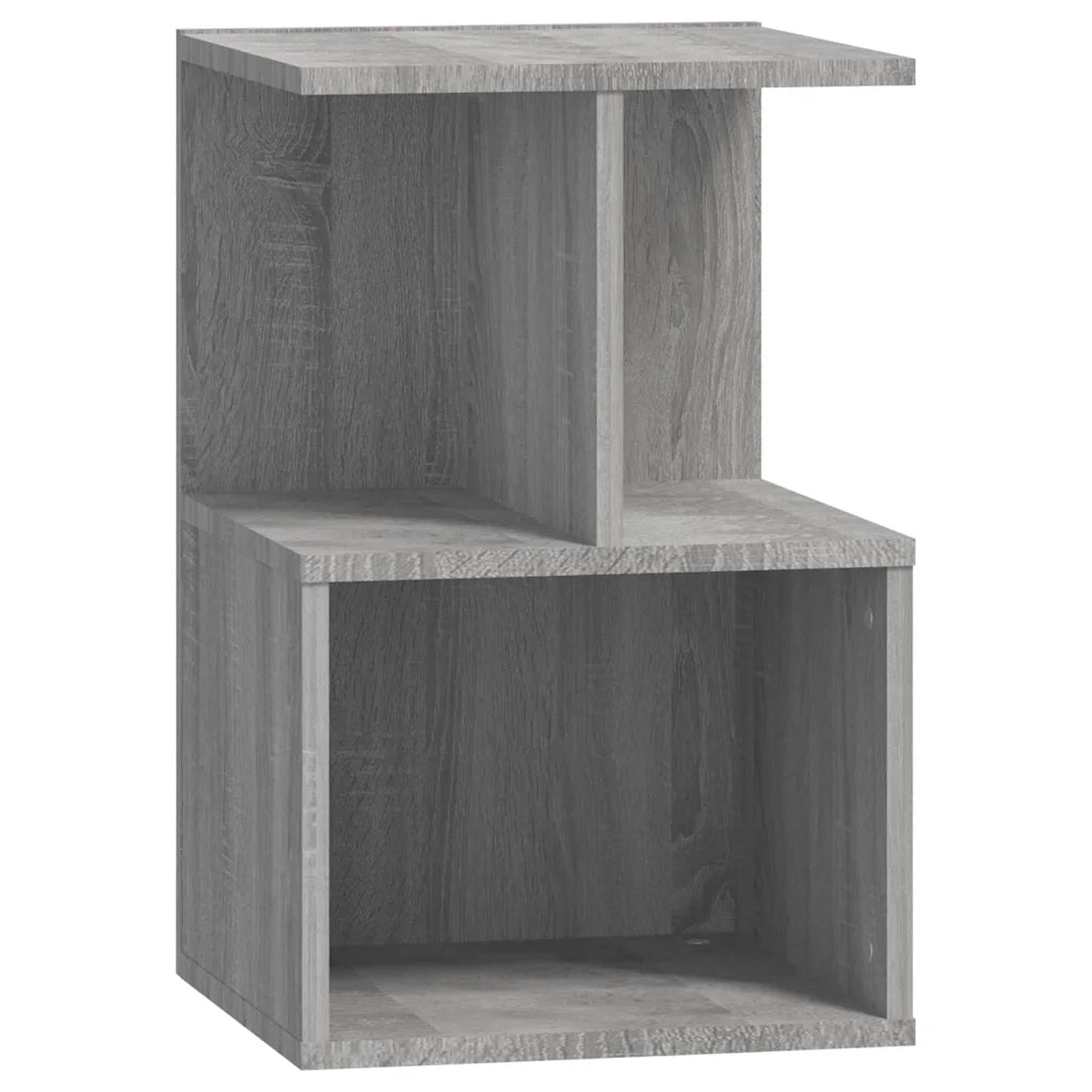 Set di 2 Comodini | Armadio da Notte | Mobiletto da notte Grigio Sonoma 35x35x55 cm in Legno Multistrato