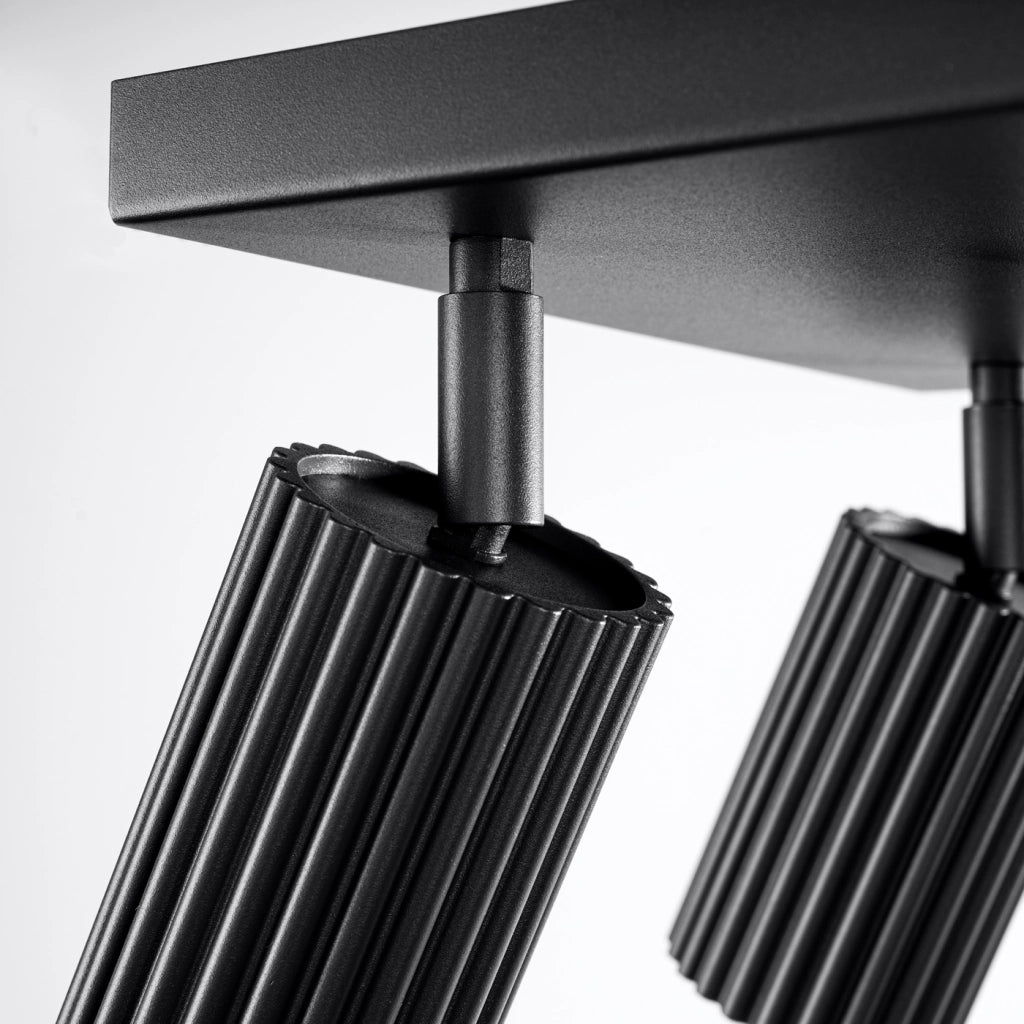 Lampada da soffitto KARBON 4 nero