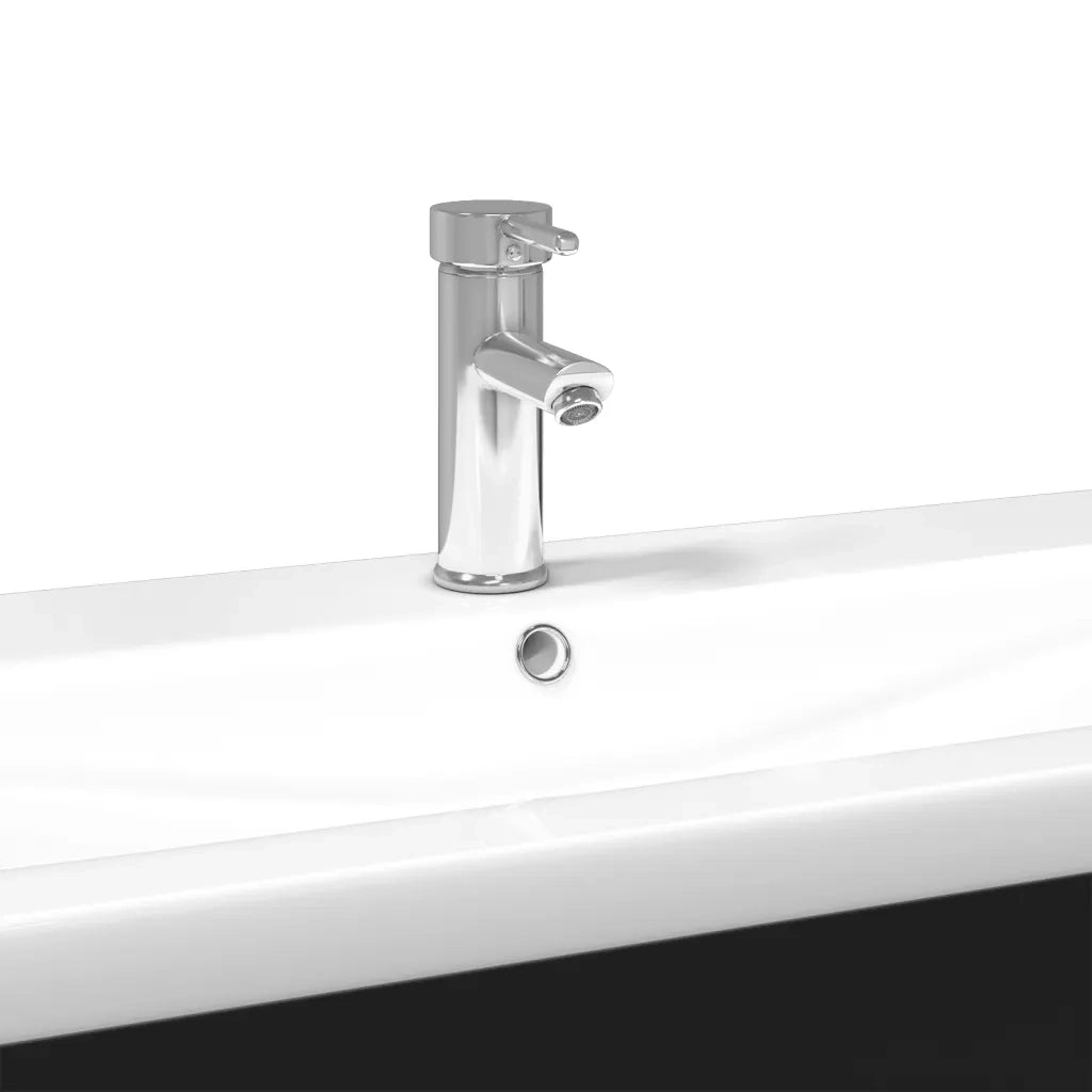 Mobile da Bagno con Lavabo | Armadio Lavabo Integrato Nero