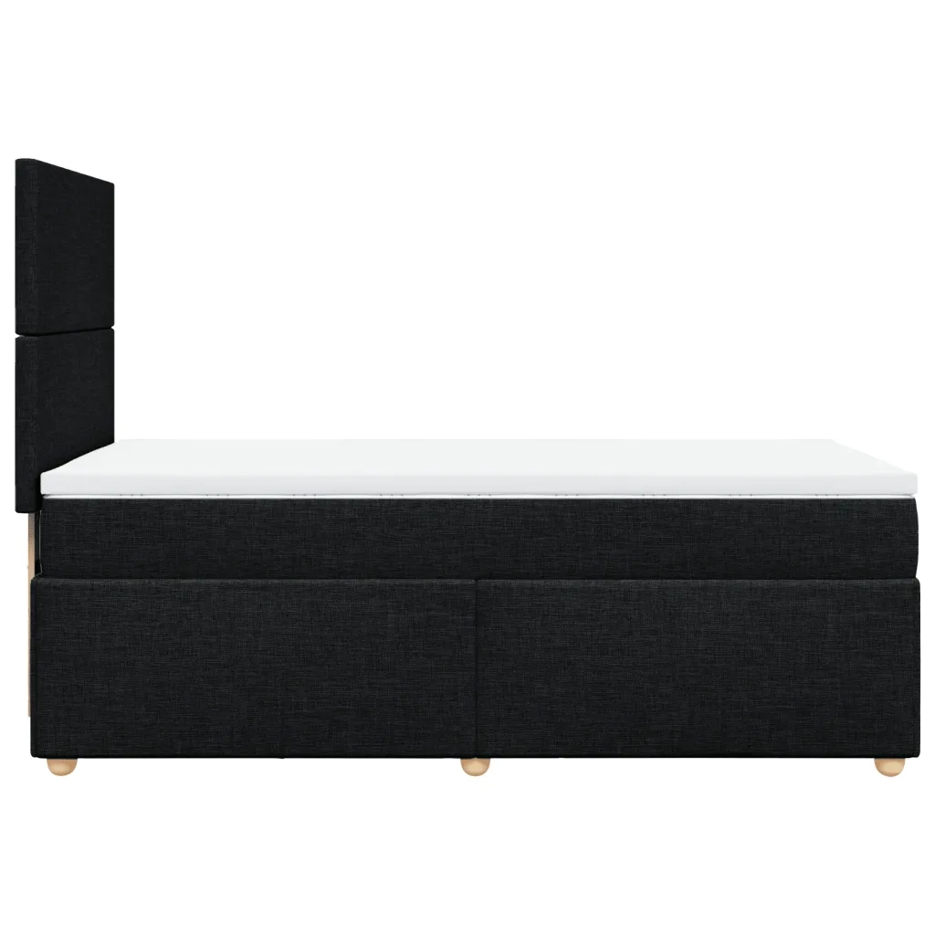 Giroletto a Molle con Materasso Nero 80x200 cm inTessuto 3291102