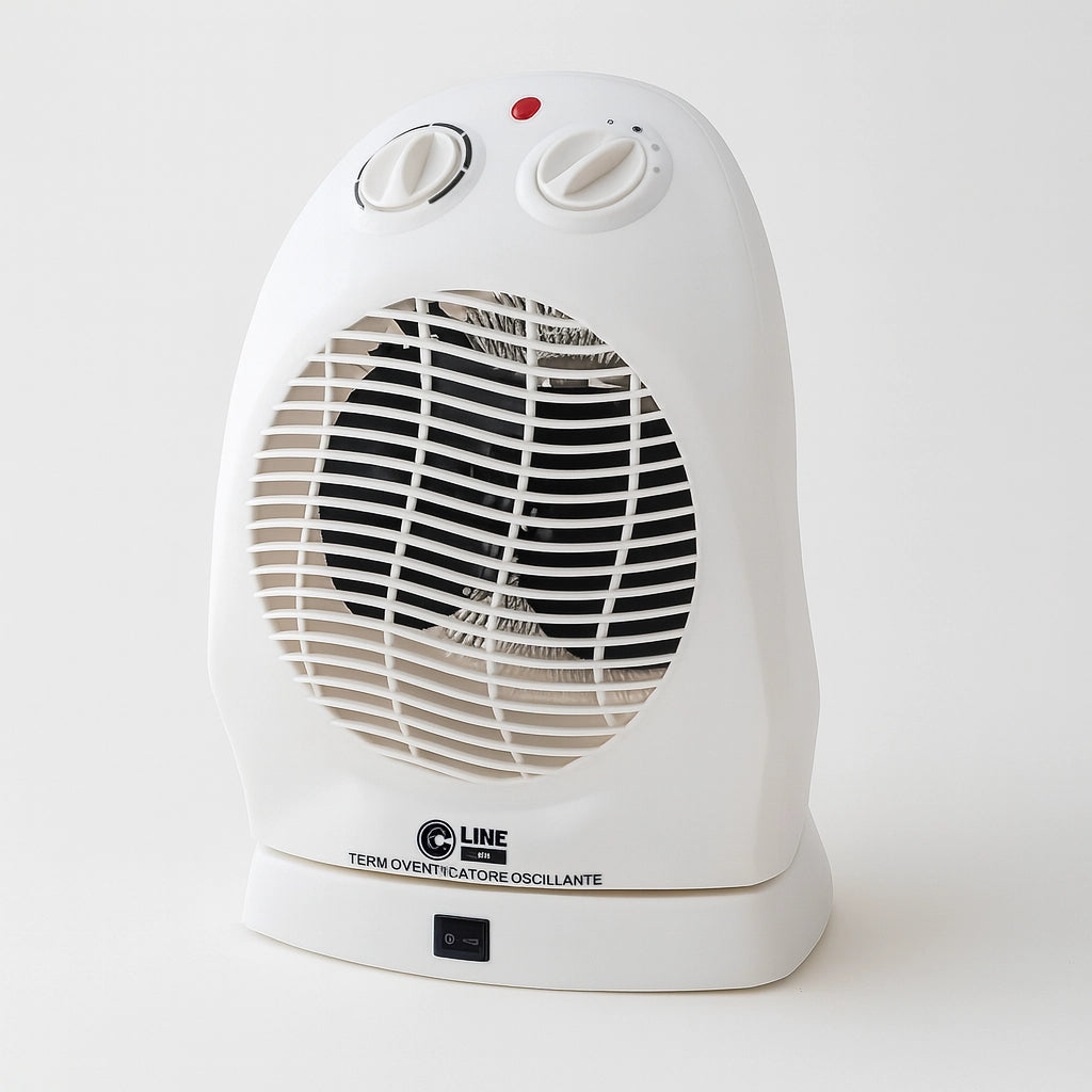 Termoventilatore Stufa elettrica Scaldabagno Oscillante 1000/2000W