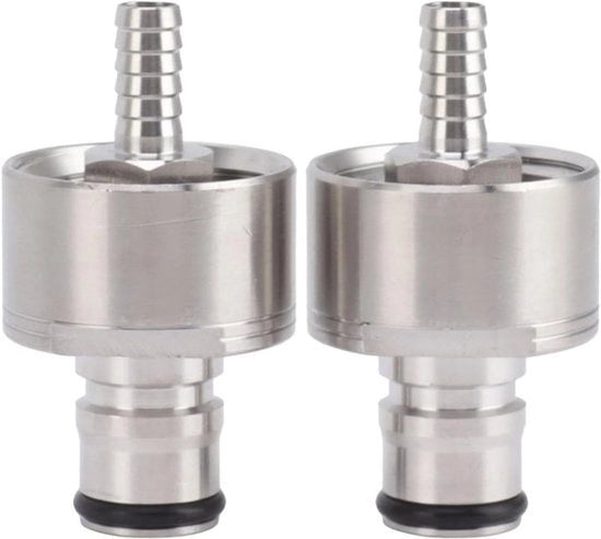 Riempimento CO2 - Fusti - Tappo - PET - Carbonazione - Acqua gassata - Birra - Adatto per - Acciaio inossidabile Carbonazione Tappo Obligatorio Fusti PET Riempimento CO2 Connettori Barb Valvola di sfogo Tappo anteriusso.