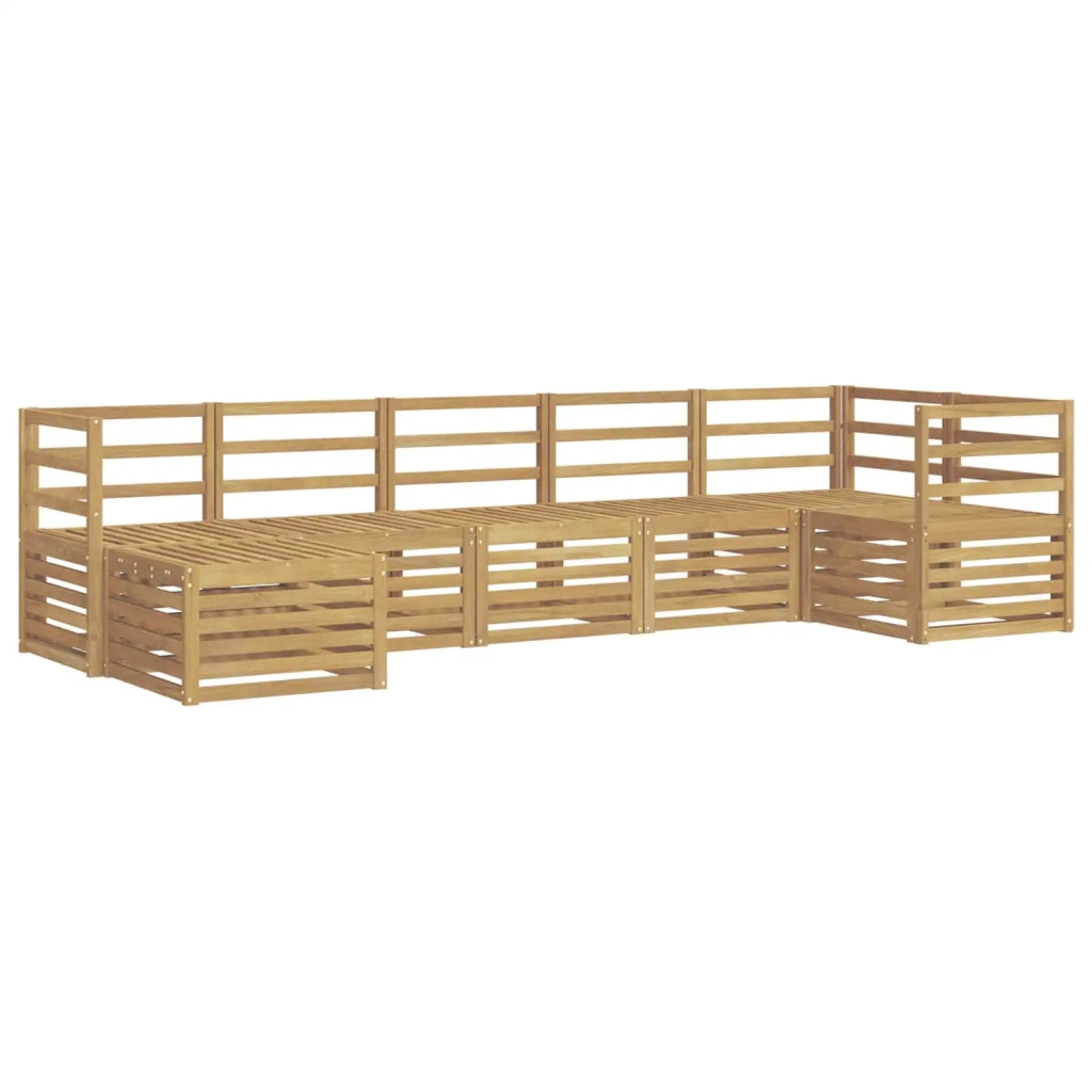 Set di divani da esterno 7 pcs Bianco 3392174