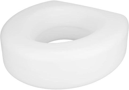 Sostegno per la toilette alto 10 cm - Elevatore per la toilette facile da utilizzare - Antiscivolo - Per anziani - Utenti con disabilità - Bianco - Elevatore per la toilette