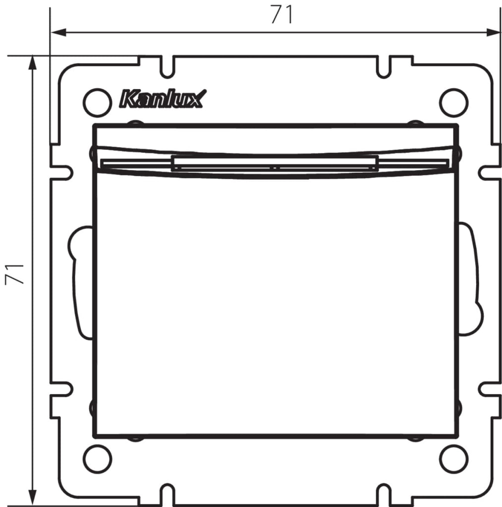 Kanlux LOGI interruttore hotel timer bianco 16A 25083