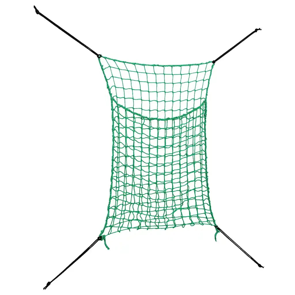 Reti da Fieno 2pz Rettangolari Verdi 200x120 cm in PP