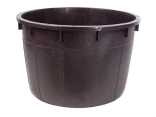 MASTELLONI TONDI SENZA MANICI NERI  lt.1000 ø cm.134x95h.    ICS