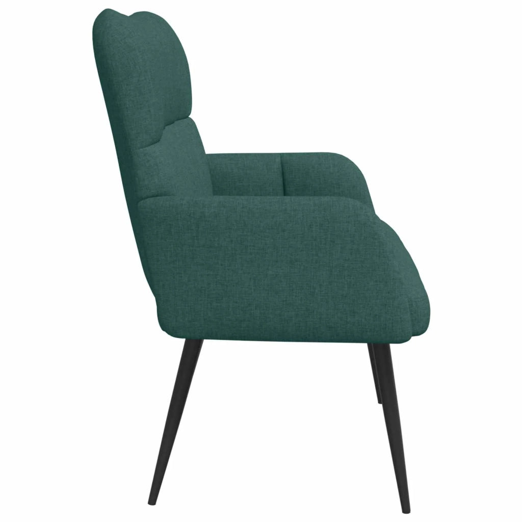 Sofa a Due Posti Verde Scuro 115 x 61 x 87 cm Tessuto 42028934