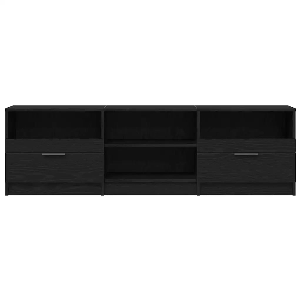 Mobile TV | Armadietto TV | Mobile Porta TV Rovere Nero 150 x 33,5 x 45 cm Legno multistrato
