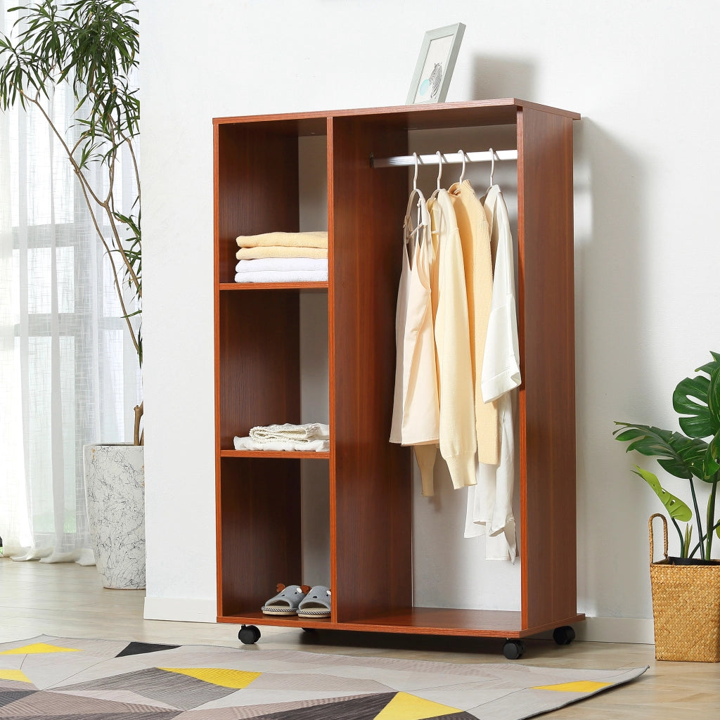 Armadio Guardaroba ¨C zephmum ¨C Noce 90x51x200