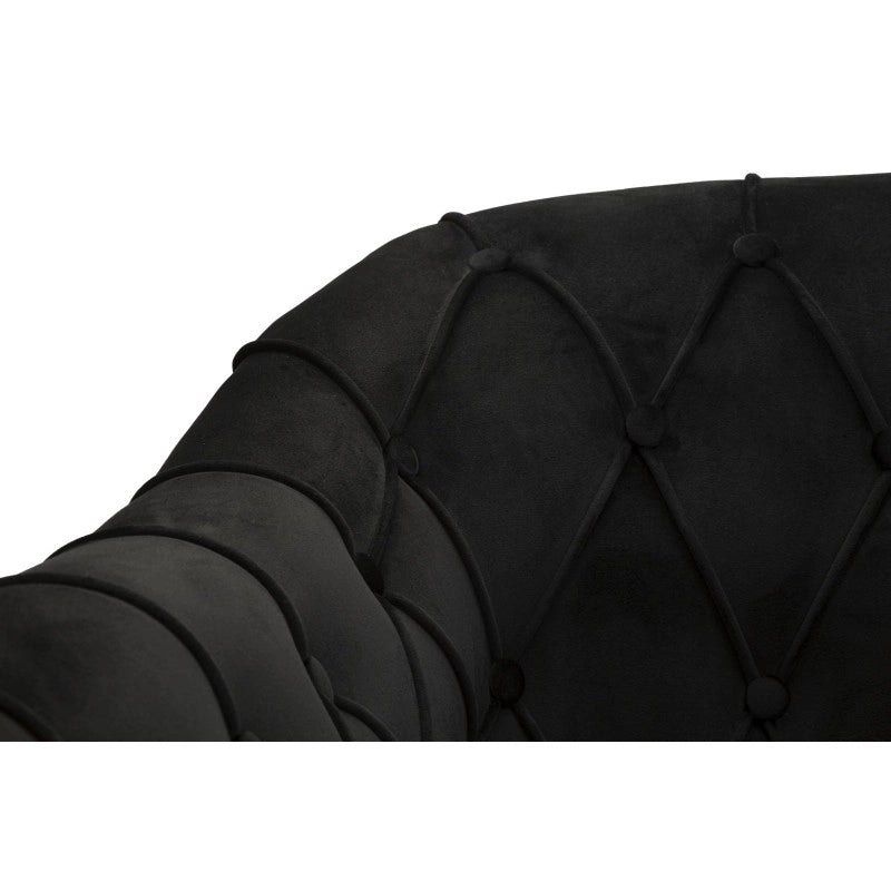 Poltrona Budapest Nera Con Cuscino cm 88x83x91