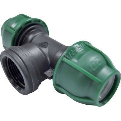 TEE A COMPRESSIONE FILETTO FEMMINA PN10 - MM 16X3/4F- 10 pezzi