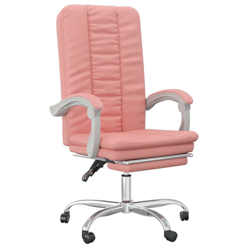 Poltrona da Ufficio Reclinabile Rosa in Similpelle 349721