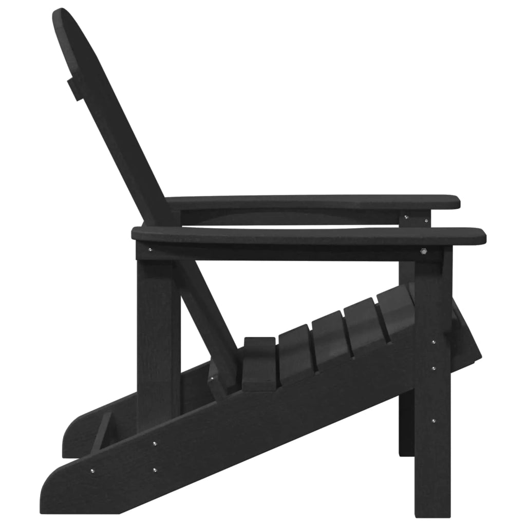 Sedia Adirondack Nero 82 x 74 x 92 cm HDPE 42006623