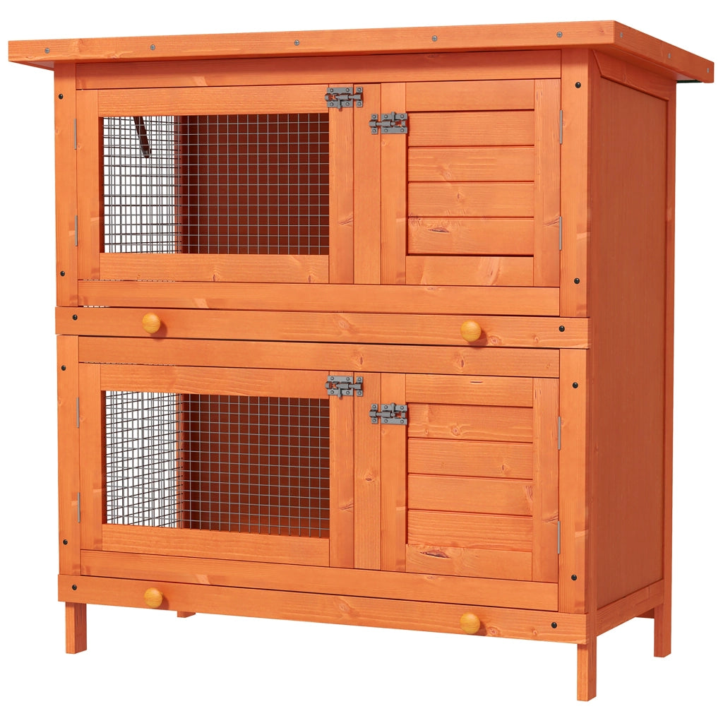 Gabbia per conigli a doppio livello ¨C zephmum ¨C 90x45x90 cm
