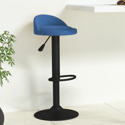 Sgabello da Bar Blu in Velluto 333594