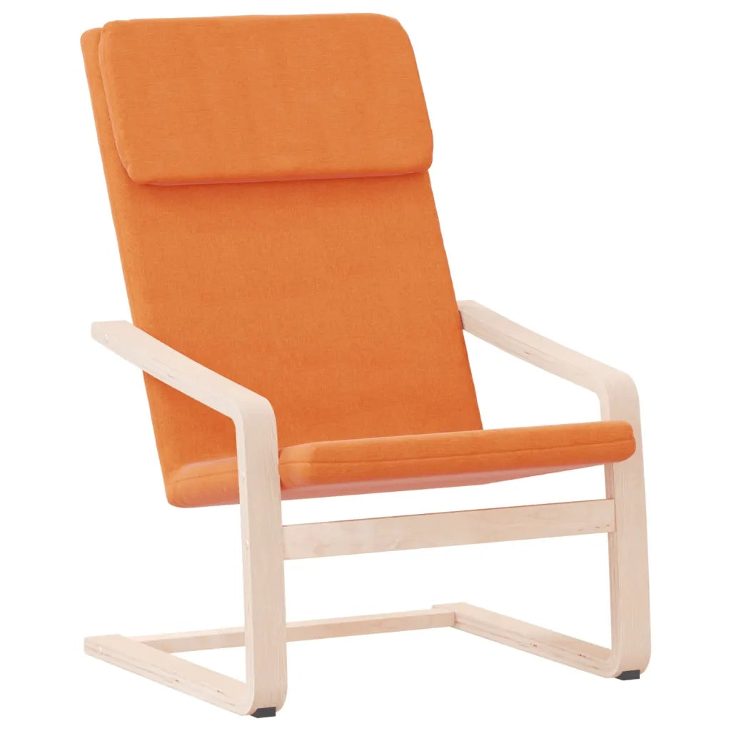 Poltrona | Sedia Relax Giallo Scuro in Tessuto