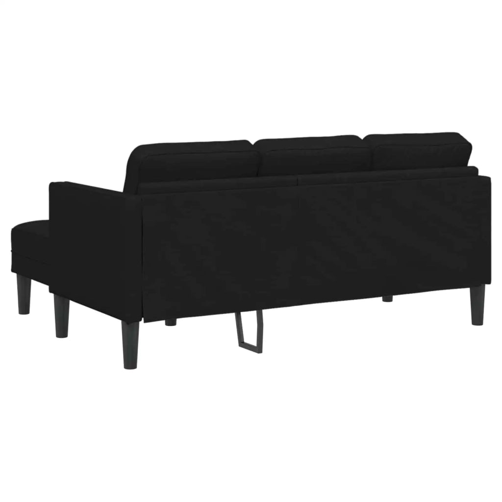 Set di divani con cuscino 2 pcs Nero Poliestere 3329254
