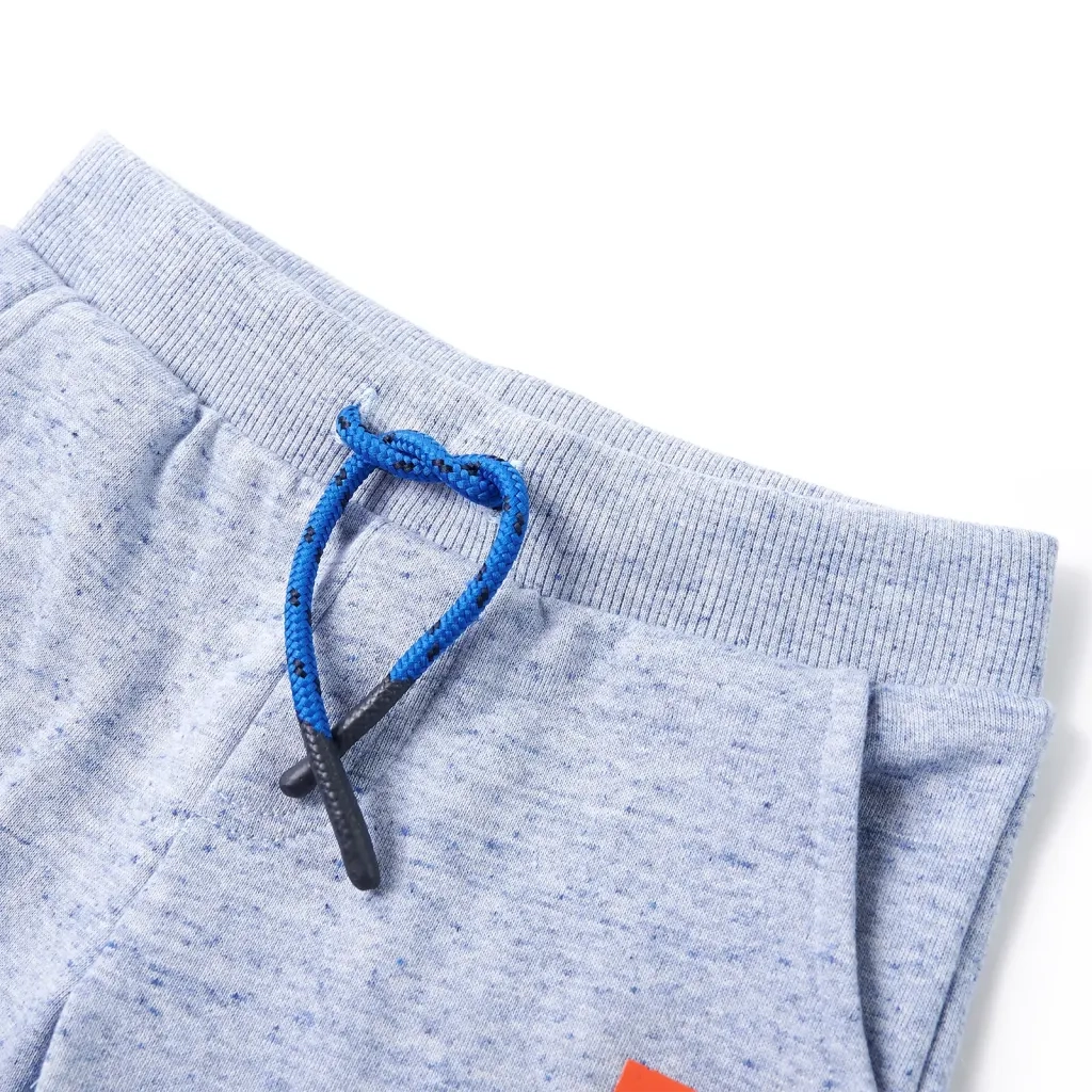 Pantaloncini per Bambini con Coulisse Blu MÃ©lange 116