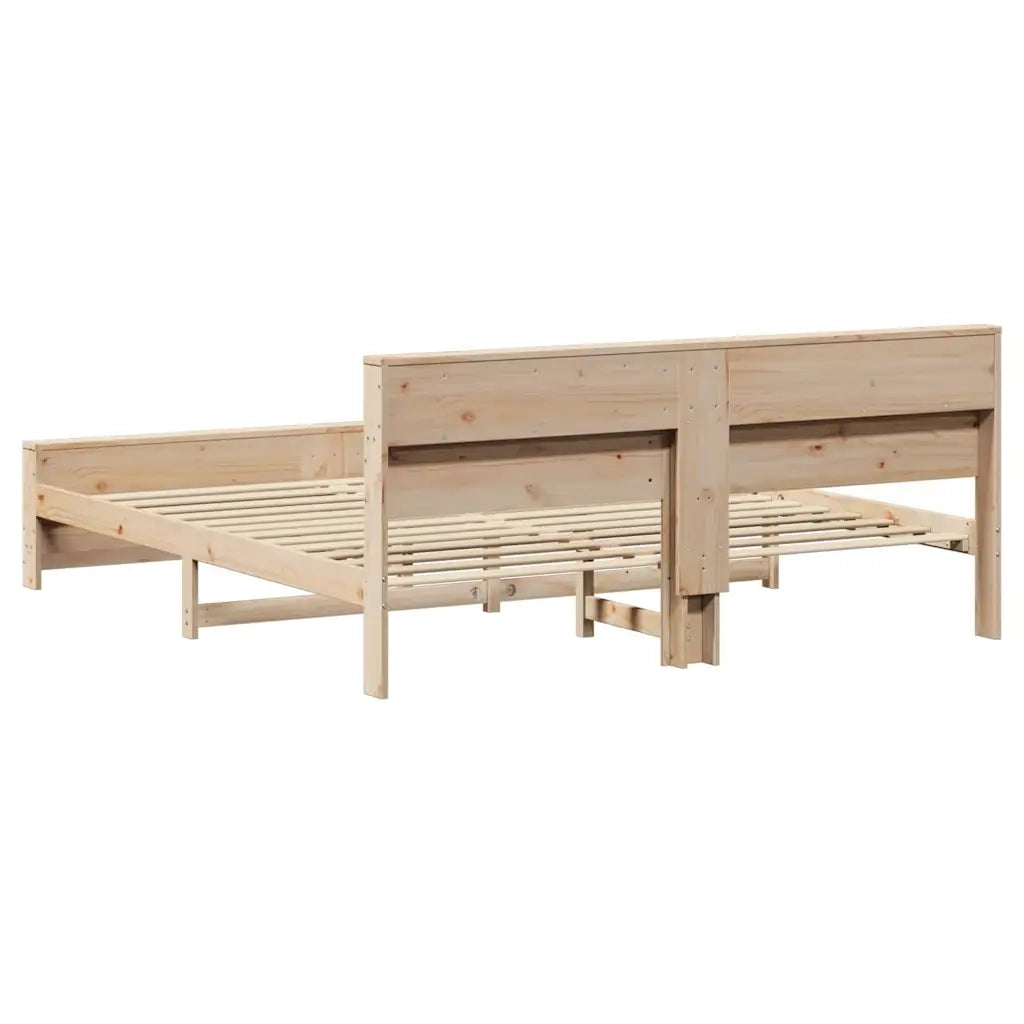 Struttura del letto-Giroletto Marrone 200 x 200 cm Legno multistrato