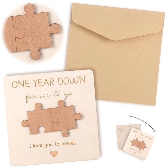 Carta di compleanno in legno - Carta di compleanno per uomo - Carta di compleanno per donna - Candelabri di compleanno - Carte di compleanno con busta - Inclusi supporti da appendere