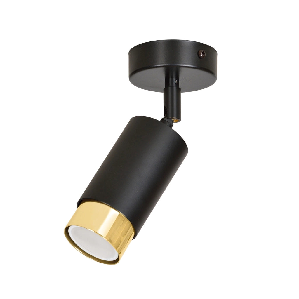 Spot da soffitto Emibig Hiro metallo nero/oro 1xGU10