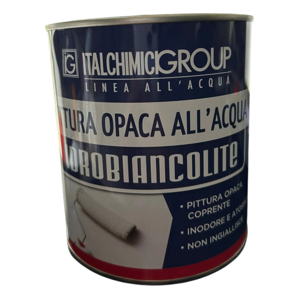 PITTURA OPACA ALL'ACQUA IDROBIANCOLITE