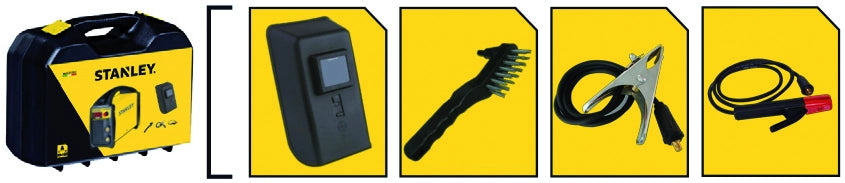 Stanley SALDATRICE AD INVERTER SIRIO 210  5,0 kW - 190 Amp  VALIGETTA+ACCESSORI