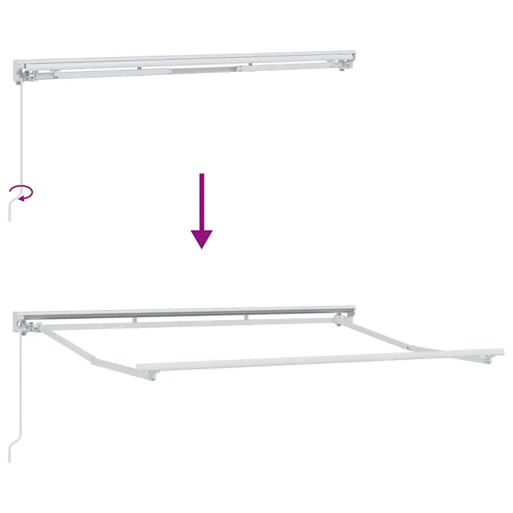 Struttura della tenda Marrone 350 x 200 cm 3329673