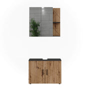 Vicco Mobile lavabo Antracite/Artisan 2 parti