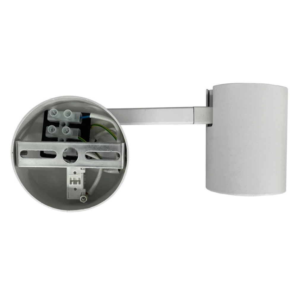 Applique moderna bianca orientabile GU10 Snow Light Prestige