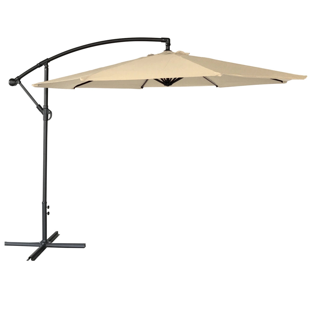 OAHUOmbrello offset rotondo 3m diametro beige