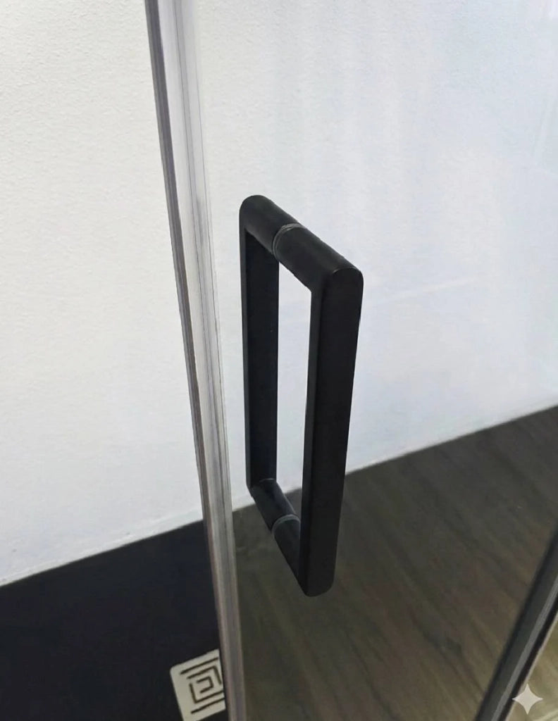 Porta doccia scorrevole 2+2 CIRENE (KENNA) 140 cm Profilo Nero