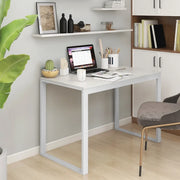 Scrivania per Computer Bianca 110x60x73 cm in Legno Multistrato 30197