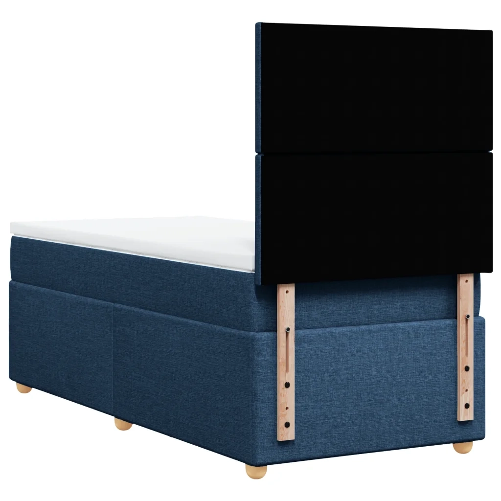 Giroletto a Molle con Materasso Blu 90x190 cm in Tessuto 3291134