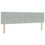 Testiera | Testata Grigio chiaro 180 cm Velluto