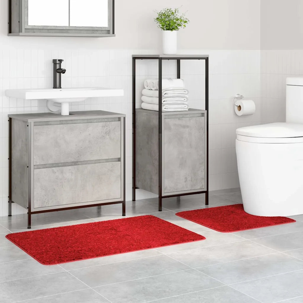Set di tappetini antiscivolo per il bagno 2 pcs Rosso PP 4019858