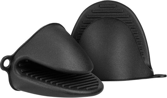 Ovenresistente Maniglie in Silicone - Set da 2 - Nero