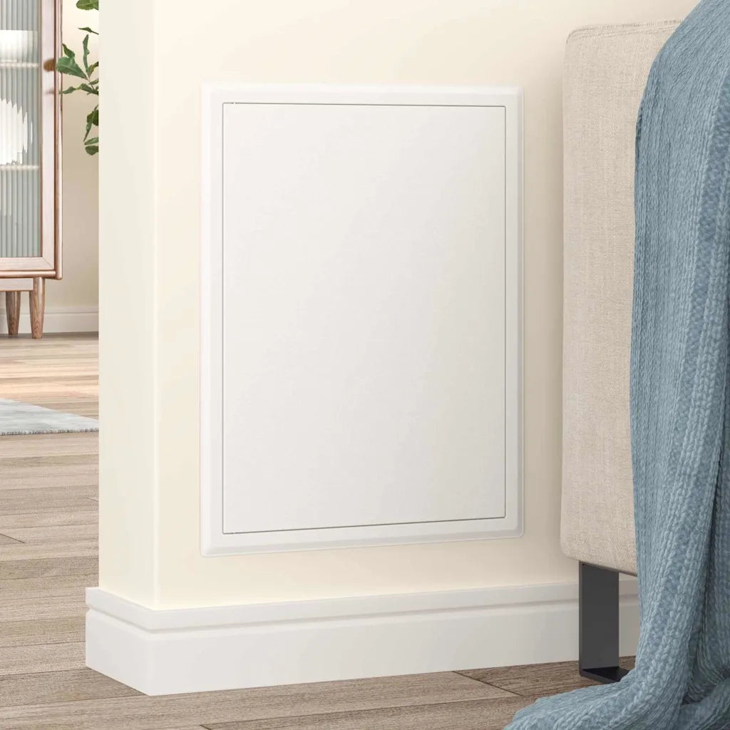 vidaXL Pannello di Accesso Bianco 30 x 40 cm Acciaio