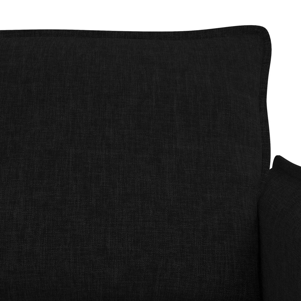 Set di divani 2 pcs Nero 156 x 82 x 85 cm Tessuto 3407569