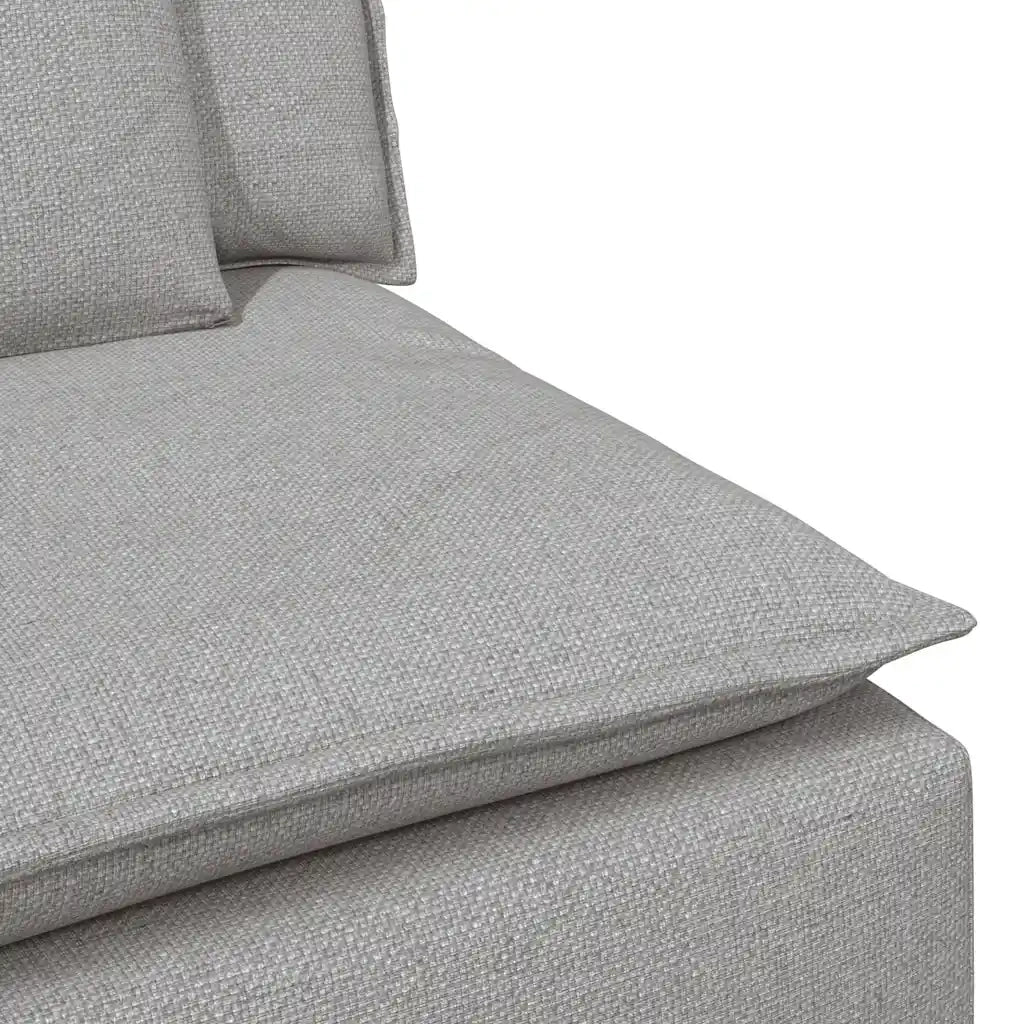 Divano Modulare con Cuscini-Sofa Modulare-Divanetto Grigio Nuvola