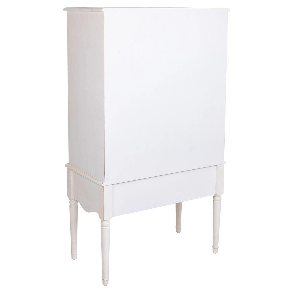 Armadio in legno bianco 80x42x140h
