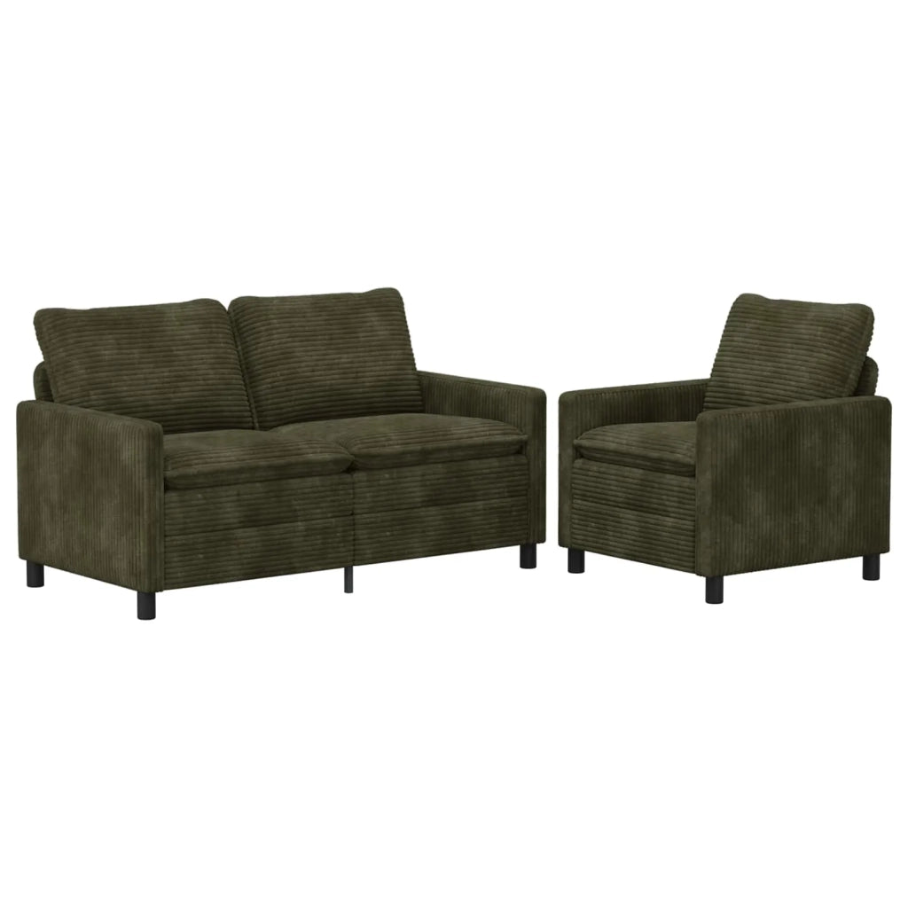 Set di divani 2 pcs Verde Poliestere 3417099