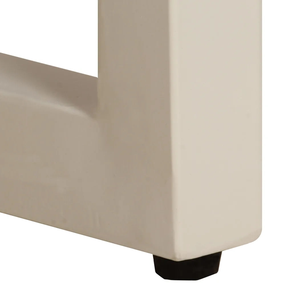 Tavolino da salotto | Tavolino da caff¨¨ | Tavolino da Soggiorno 100x50x35 cm Legno Massello Mango e Acciaio